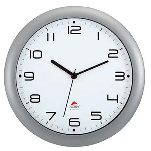 Orologio da parete ALBA Hornew Ø cm 30 colore grigio metallizzato