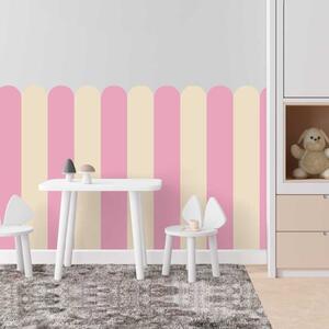 Adesivo murale Arco - Candy Dream (rosa dolce e giocoso per bambini)