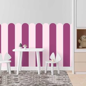 Adesivo tessile Arco - Pink Garden (colore fresco e caldo con morbidezza)