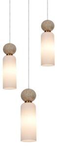 ITALUX PND-95331-3-BRSS - Lampadario a sospensione con cavo SANTOS 3xG9/40W/230V oro
