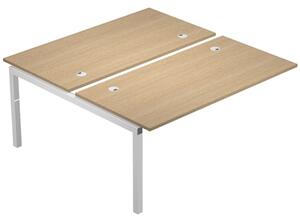 Modulo aggiuntivo bench 2 posti WORK cm 120x165x75 gamba legno piano r