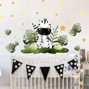 Carta adesiva per parete - Piccola zebra