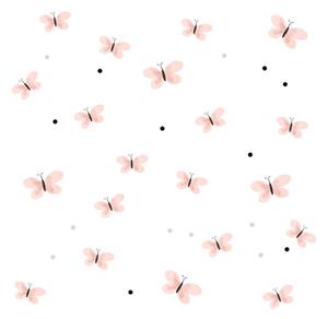 Adesivi murali per bambina - Papillon rosa