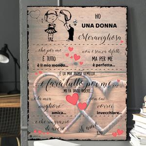 Un regalo per il mio amore, la donna meravigliosa della mia vita + Spedizione il giorno successivo