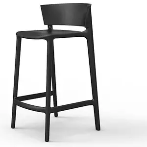 Sgabello Africa con sedile h64cm nero