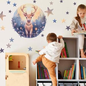 Adesivo murale per bambini - Piccolo cervo magico