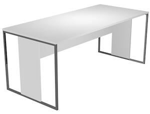 Scrivania ARTEXPORT BLADE L180xP80 cm struttura antracite piano bianco