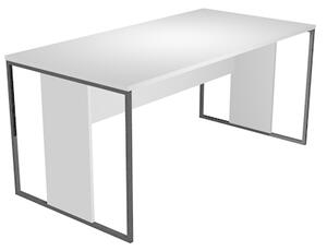 Scrivania ARTEXPORT BLADE L160xP80 cm struttura antracite piano bianco