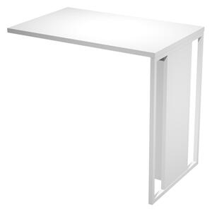 Allungo per scrivania ARTEXPORT BLADE L80xP50 cm struttura bianca pian
