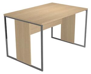 Scrivania ARTEXPORT BLADE L120xP80 cm struttura antracite piano rovere