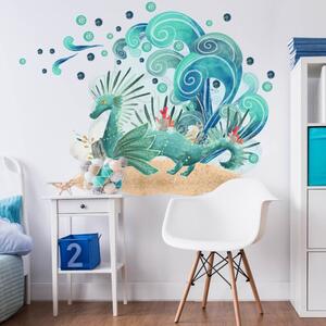 Adesivo murale - Drago subacqueo Aqua