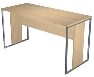 Scrivania ARTEXPORT BLADE L140xP60 cm struttura antracite piano rovere