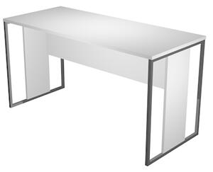 Scrivania ARTEXPORT BLADE L140xP60 cm struttura antracite piano bianco