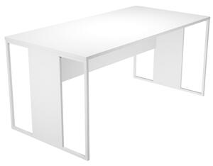 Scrivania ARTEXPORT BLADE L160xP80 cm struttura bianca piano bianco