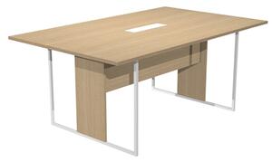 Tavolo riunione ARTEXPORT BLADE L180xP110 cm C/TOP ACCESS struttura bi