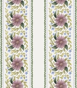 Carta da parati Righe floreali verticali nei toni del lilla-blu, Parati fiori e piante classici, a00809 : Uwalls.it