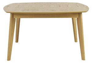 Tavolo da pranzo quadrato scandinavo legno chiaro quercia L140 cm LEENA