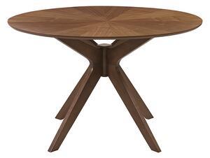 Tavolo da pranzo design rotondo in noce D120 cm DIELLI