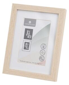 Cornice di colore naturale verticale con sostegno/da appendere 17,5x22,5 cm Sencillo – Casa Selección