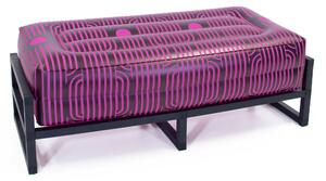 Yomi SOFA illuminato struttura in alluminio, dimensioni 124x70x h40 cm peso 9 kg, portata MAX 300 kg seduta gonfiabile in TPU colore PINK