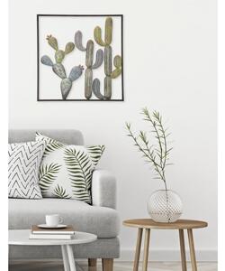 Pannello rettangolare in metallo Forme Cactus 50x1,3x50 cm peso 1,3 kg multicolore metallo