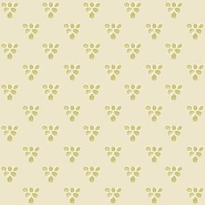 Carta da parati Piccola ripetizione: trii di foglie su sfondo crema-beige, Parati natura classici, Parati natura foglie classici, a00848 : Uwalls.it