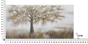 Dipinto Su Tela Tree Dark -B- Cm 140X3,8X70