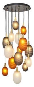 Lampadario a sospensione con cavo CACTUS 16xG9/5W/230V rame/grigio/bianco