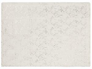 Coperta Crema Poliestere 130 x 180 cm copriletto plaid Marmo Dorato Motivo Soggiorno Camera Da Letto Beliani