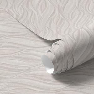 Carta da parati Pennellate materiche, beige caldo, Parati astratta classici, a00688 : Uwalls.it