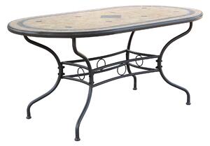 VENTUS - set tavolo in cm 160x90x74 h con 6 sedute