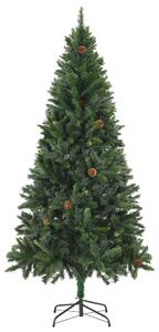 Albero di Natale Artificiale con Pigne Verde 180 cm