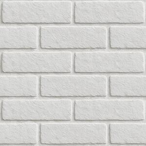 Carta da parati Texture mattoni bianchi, disposizione orizzontale, Parati classici in stile loft, a00877 : Uwalls.it