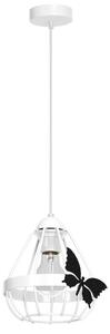 Lampadario per bambini a sospensione con filo KAGO 1xE27/60W/230V bianco