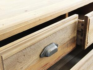 PEZ - cassettiera con 5 cassetti in legno di pino riciclato