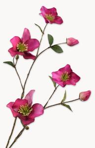 Set di 2 rami artificiali fatti a mano Helleborus