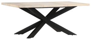 Tavolo da Pranzo 180x90x76 cm in Massello di Mango Sbiancato
