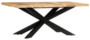 Tavolo da Pranzo 180x90x76 cm in Legno Massello di Mango Grezzo