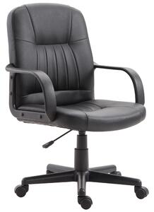 Vinsetto sedia ufficio ergonomica scrivania sedie da gaming poltrona gaming Girevole Altezza Regolabile Schienale Alto Ecopelle Nero