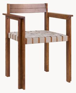 Sedia con braccioli in legno di frassino Symmetry