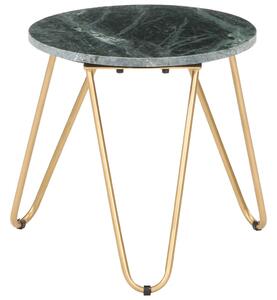 Tavolino da Caffè Verde 40x40x40 cm Pietra Vera Testura Marmo