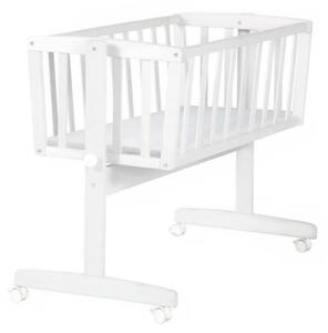 Culla bianca con ruote 40x90 cm – Roba