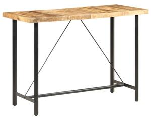 Tavolo da Bar 150x70x107 cm in Legno Ruvido di Mango