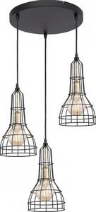 Lampadario a sospensione con filo LONG 3xE27/60W/230V