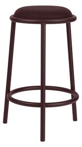 Sedia da bar burgundy in metallo (altezza della seduta 68 cm) Hogo – noo.ma