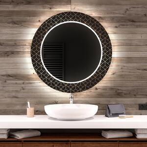 Specchio Decorativo Rotondo Retroilluminato a LED Per Il Bagno - Golden Lines
