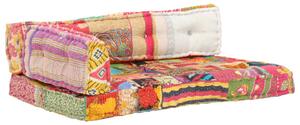 Cuscino per Divani Pallet Multicolore in Tessuto Patchwork