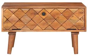 Tavolino da Caffè 68x68x38 cm in Legno Massello di Acacia