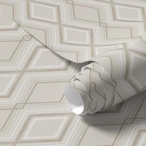 Carta da parati Sfondo beige chiaro con griglia a rombi multistrato, Parati astratta classici, a00975v2 : Uwalls.it