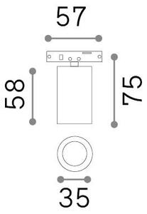 Faretto Deva Led 4.5W 4000K Nero Dimmerabile Alluminio Ideal Lux